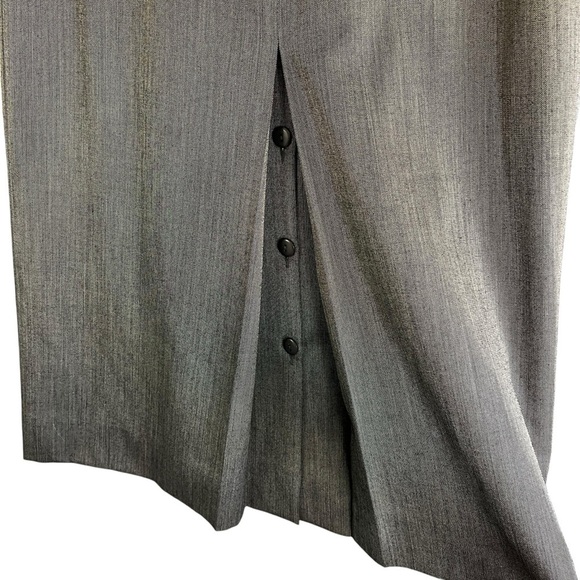 MARE SPORT Vintage Wool & Silk Midi Skirt Lined Pockets SIze Italy 46 / US 10 - Picture 2 of 8